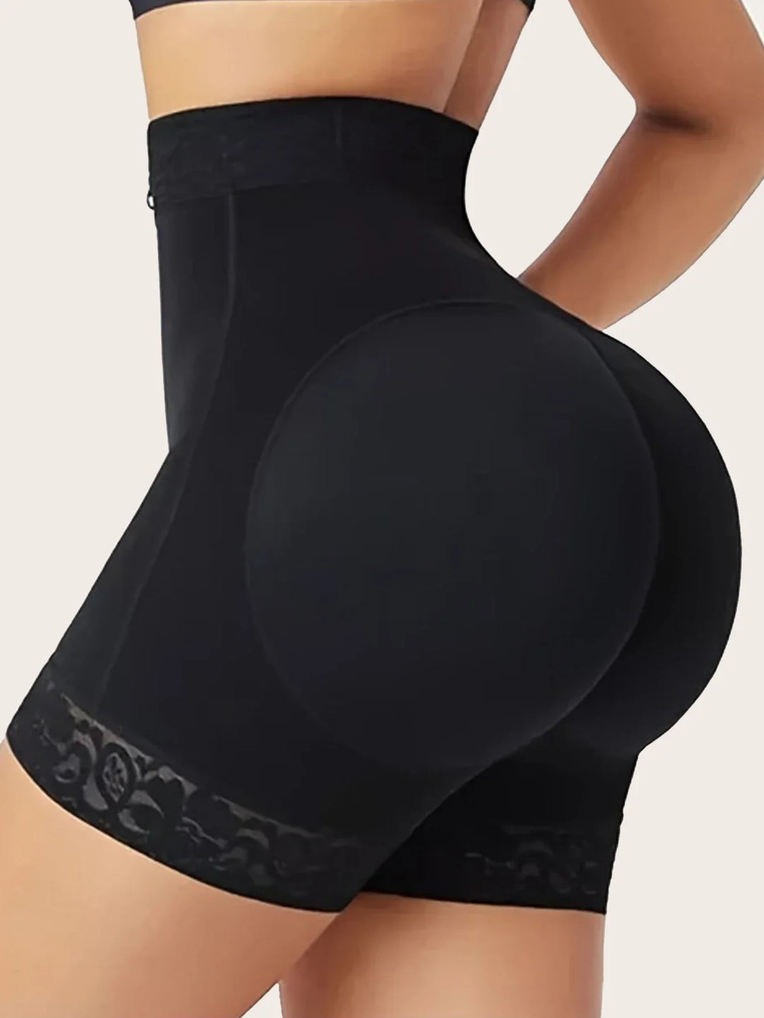 Lace Trim Sculpting Panties with Butt Lifting Design for Comfort and Breathability