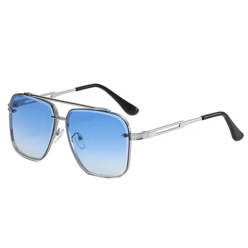 Lightweight men’s square aviator sunglasses – UV400 protection, for everyday wear