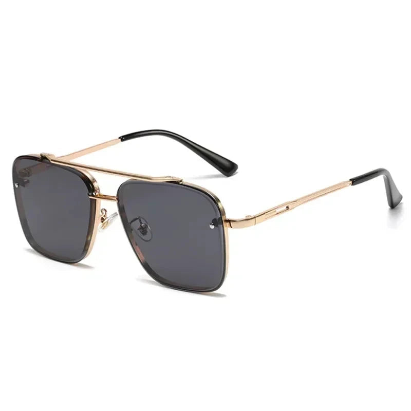 Lightweight men’s square aviator sunglasses – UV400 protection, for everyday wear