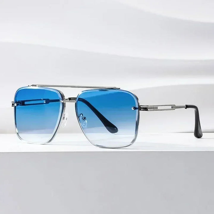 Lightweight men’s square aviator sunglasses – UV400 protection, for everyday wear