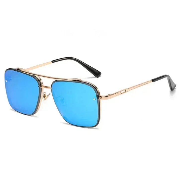 Lightweight men’s square aviator sunglasses – UV400 protection, for everyday wear