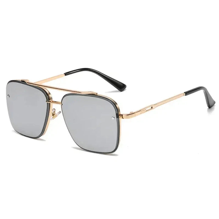Lightweight men’s square aviator sunglasses – UV400 protection, for everyday wear