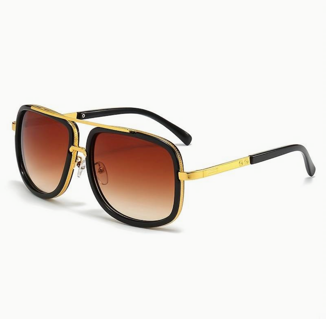 Lightweight unisex sunglasses – modern square frame, UV400 protection, for travel and leisure