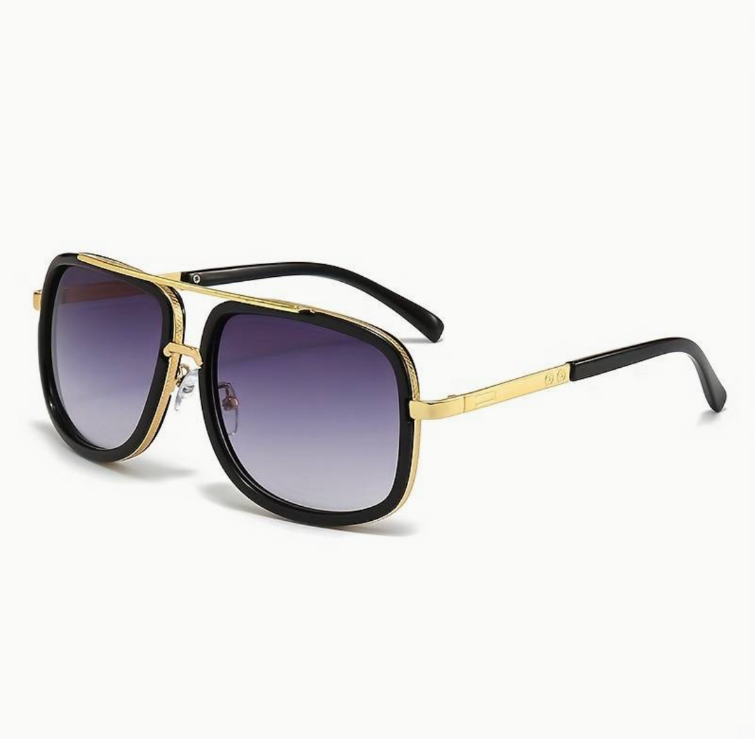 Lightweight unisex sunglasses – modern square frame, UV400 protection, for travel and leisure