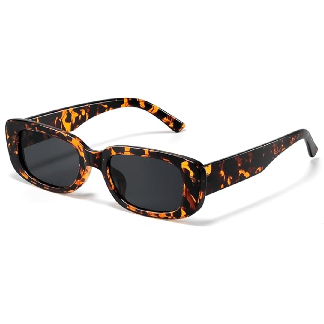 Lightweight women’s retro sunglasses – rectangular Y2K design, UV400 protection, for summer 2025