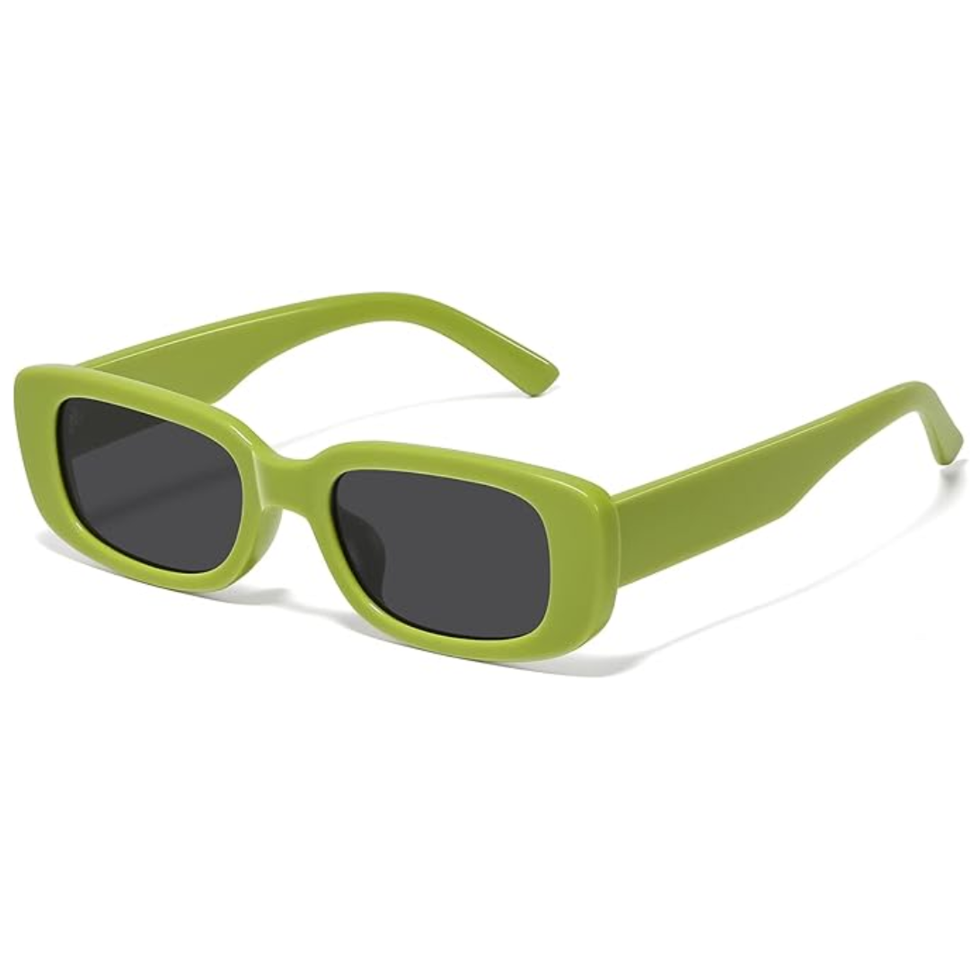Lightweight women’s retro sunglasses – rectangular Y2K design, UV400 protection, for summer 2025