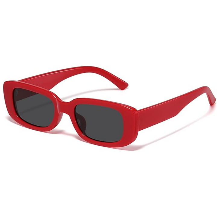 Lightweight women’s retro sunglasses – rectangular Y2K design, UV400 protection, for summer 2025