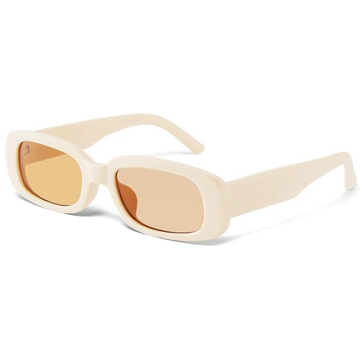 Lightweight women’s retro sunglasses – rectangular Y2K design, UV400 protection, for summer 2025