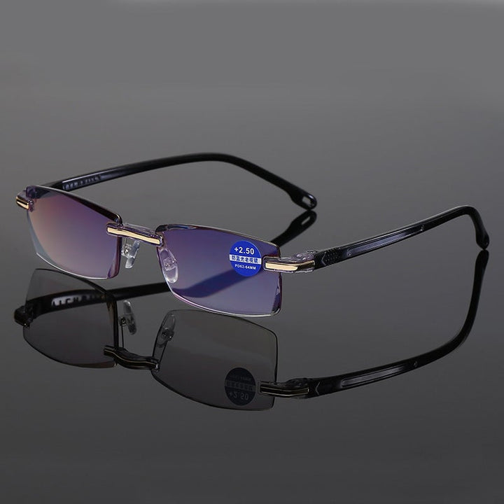 Lightweight unisex multifocal reading glasses – seamless transition, TR90 and titanium, for daily use and screen work