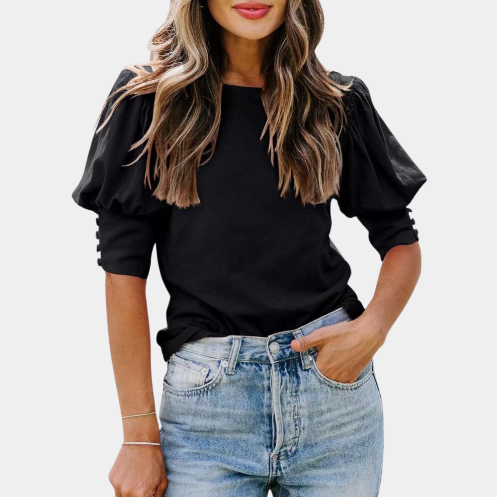 Lightweight &amp; breathable women’s blouse – relaxed fit, cotton, for everyday wear