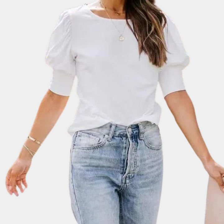 Lightweight &amp; breathable women’s blouse – relaxed fit, cotton, for everyday wear