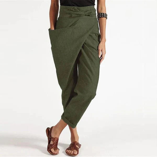 Lightweight &amp; comfortable women’s summer pants – fashionable cut, breathable material, ideal for warm days