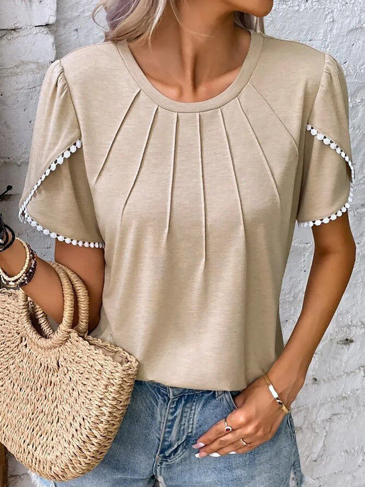 Lightweight &amp; flattering women’s blouse – relaxed fit, cotton, for summer
