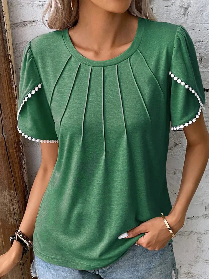 Lightweight &amp; flattering women’s blouse – relaxed fit, cotton, for summer