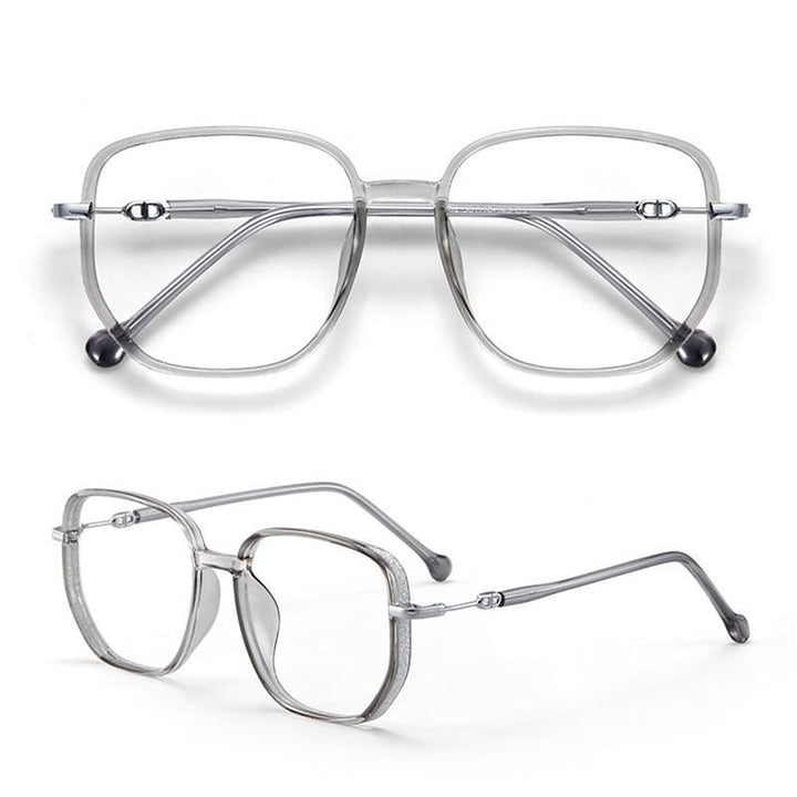 Lightweight women’s anti-blue light reading glasses – rimless design, durable, for screen work