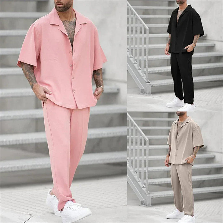 Lightweight &amp; Breathable men’s summer set – modern cut, cotton, for warm days