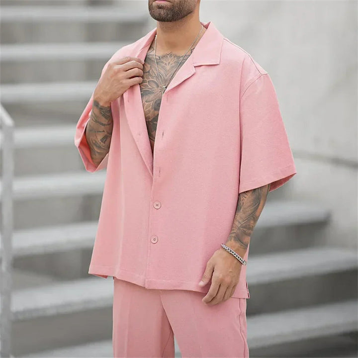 Lightweight &amp; Breathable men’s summer set – modern cut, cotton, for warm days