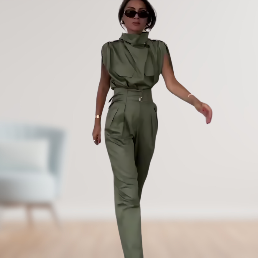 Lightweight &amp; fitted women’s two-piece suit set – modern design, for formal and casual occasions