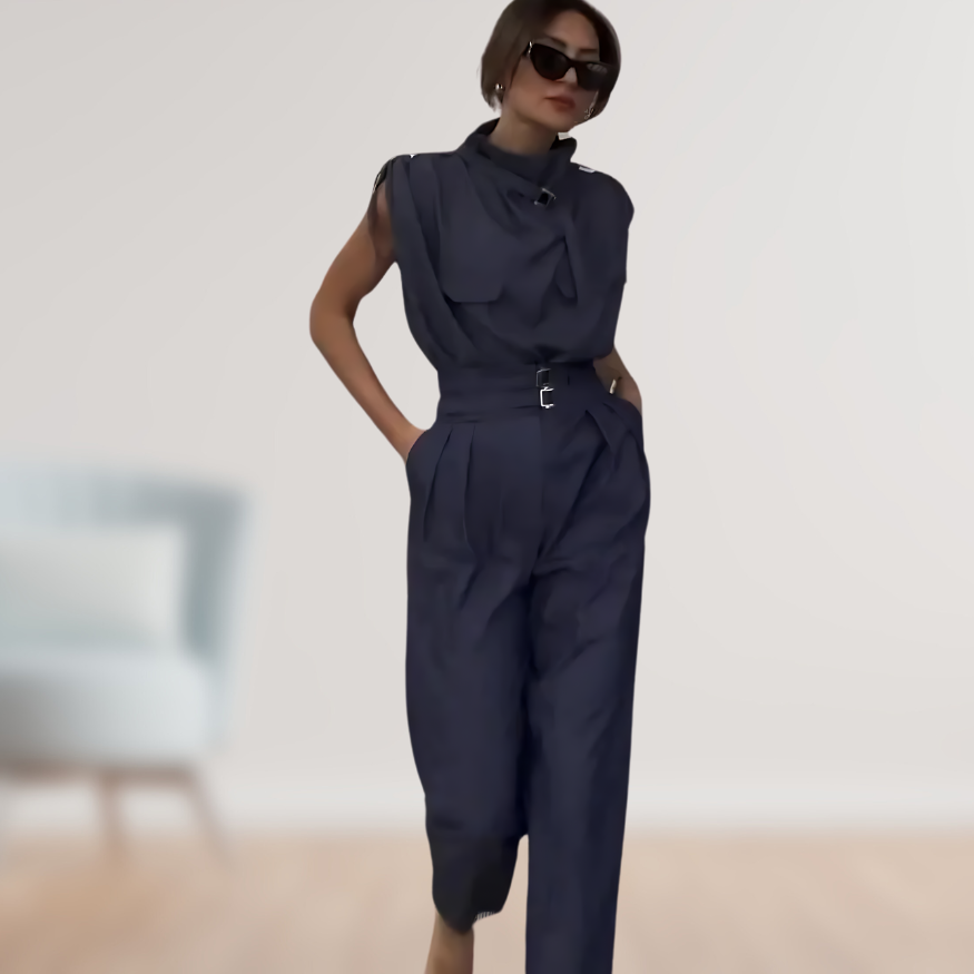 Lightweight &amp; fitted women’s two-piece suit set – modern design, for formal and casual occasions