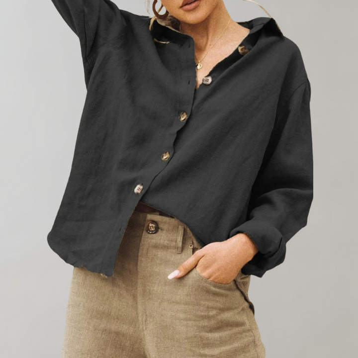 Lightweight &amp; Flattering women’s blouse – breathable cotton, for summer outings
