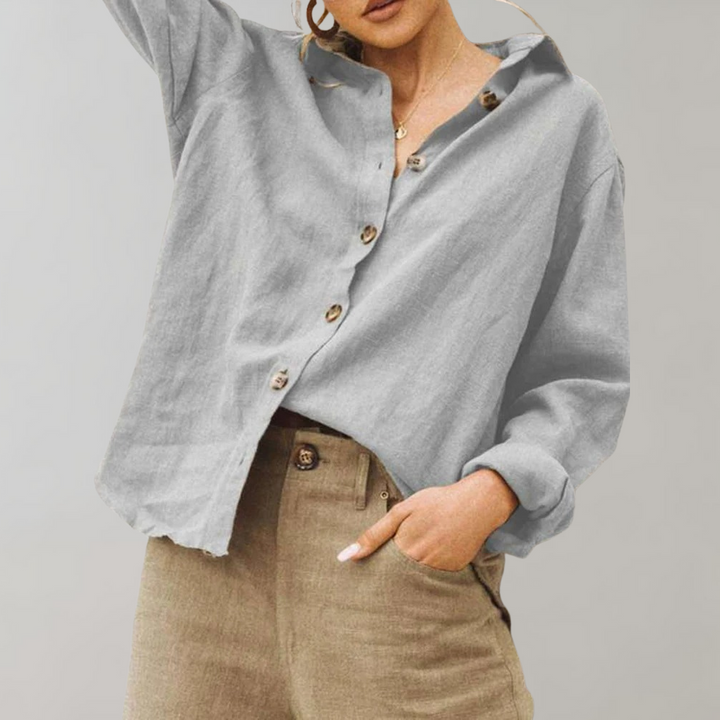 Lightweight &amp; Flattering women’s blouse – breathable cotton, for summer outings