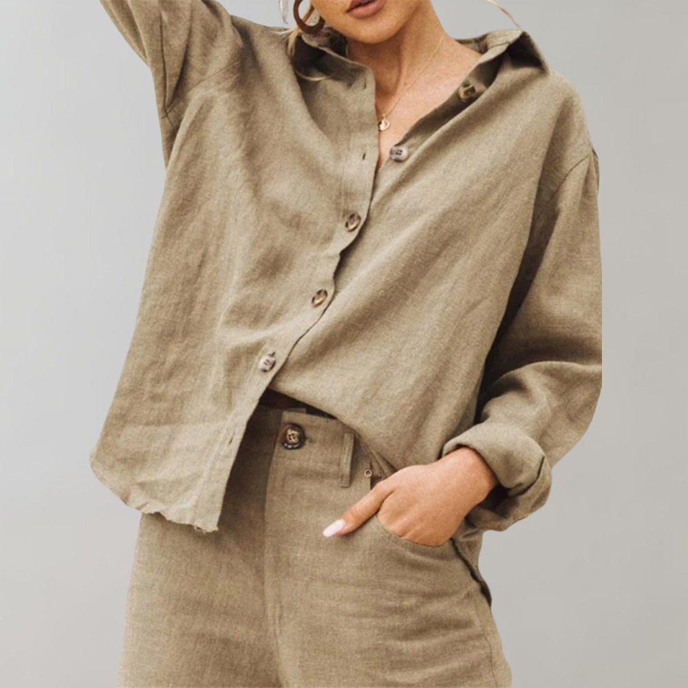 Lightweight &amp; Flattering women’s blouse – breathable cotton, for summer outings