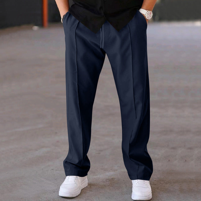 Lightweight &amp; comfortable men’s wide-leg pants – breathable fabric, casual style, perfect for summer