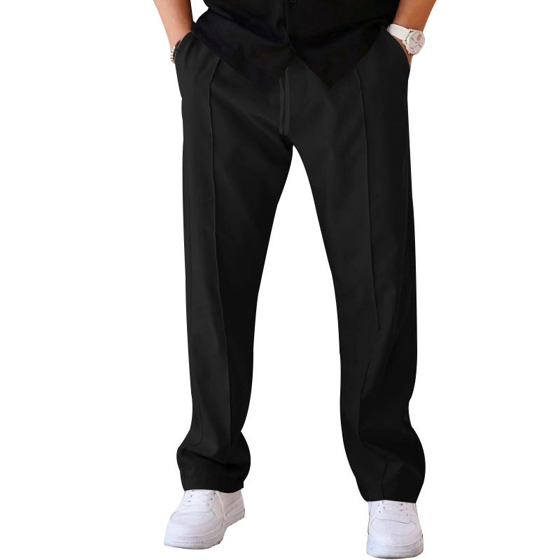 Lightweight &amp; comfortable men’s wide-leg pants – breathable fabric, casual style, perfect for summer