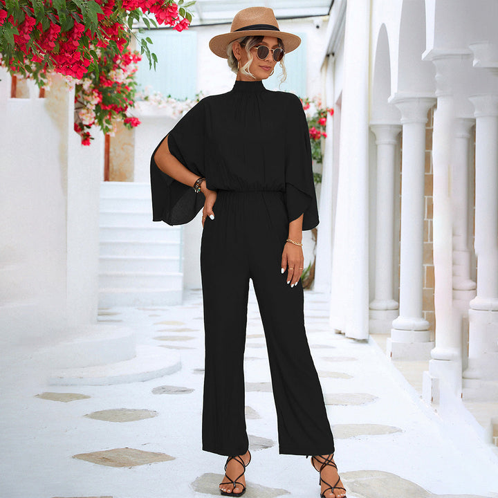 Lightweight &amp; flattering women’s jumpsuit – adjustable straps, breathable fabric, for casual outings