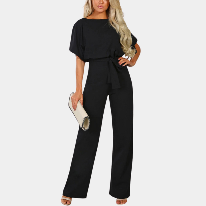 Lightweight &amp; flattering women’s jumpsuit – classic cut, breathable fabric, for any occasion