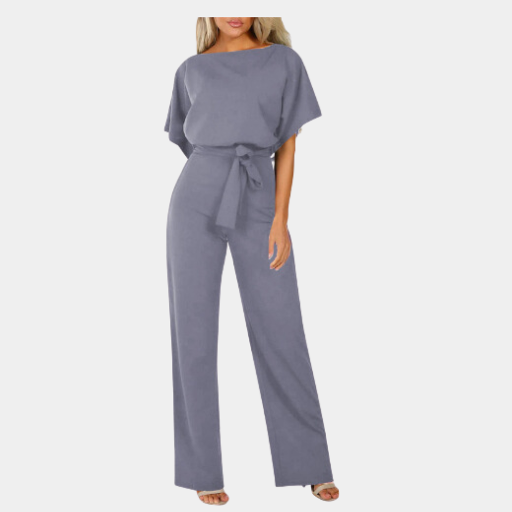 Lightweight &amp; flattering women’s jumpsuit – classic cut, breathable fabric, for any occasion