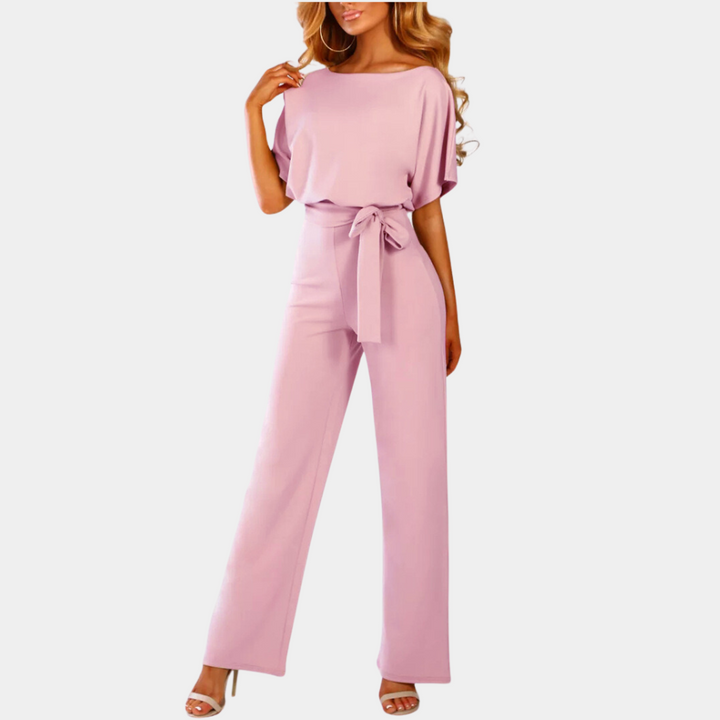 Lightweight &amp; flattering women’s jumpsuit – classic cut, breathable fabric, for any occasion