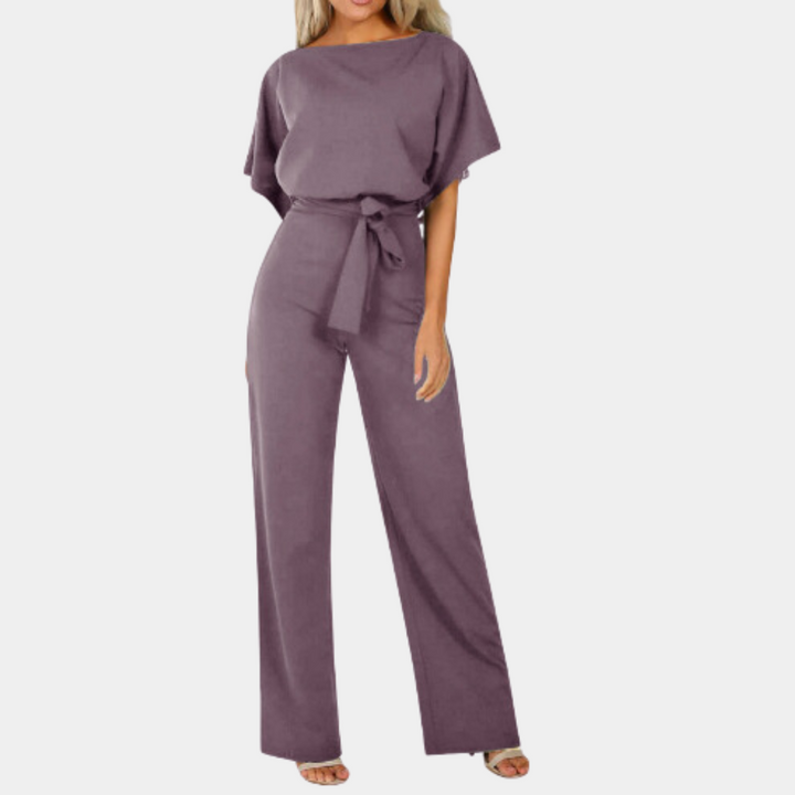 Lightweight &amp; flattering women’s jumpsuit – classic cut, breathable fabric, for any occasion
