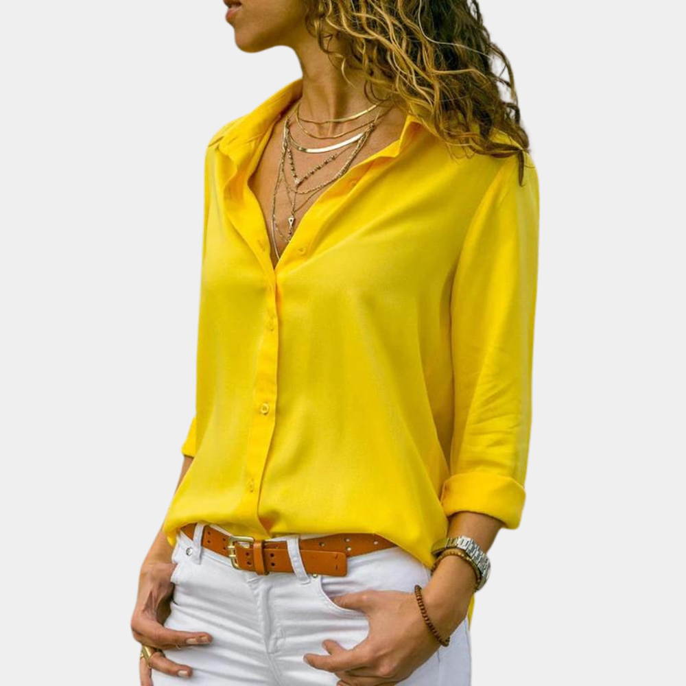 Lightweight women’s blouse – breathable cotton, for casual and formal occasions