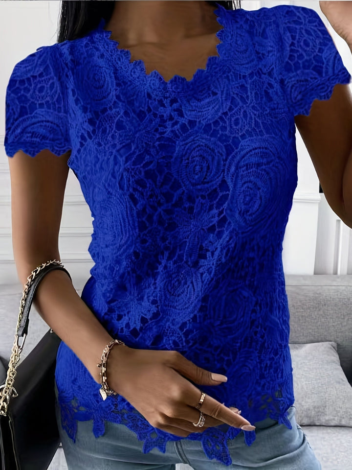 Lightweight women’s short sleeve t-shirt – elegant design, breathable fabric, for spring &amp; summer