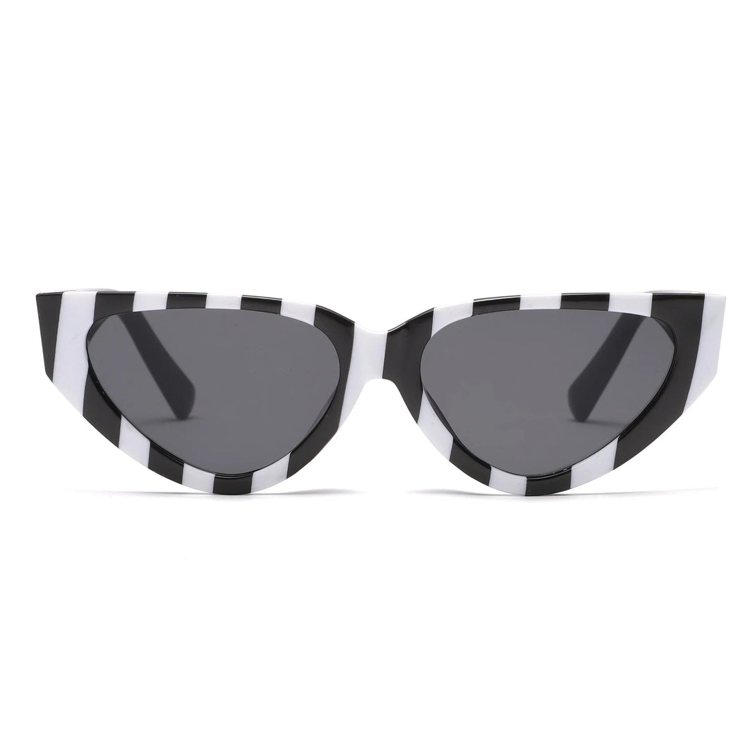 Lightweight women’s cat-eye sunglasses – vintage design, plastic, for summer