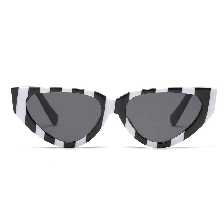 Lightweight women’s cat-eye sunglasses – vintage design, plastic, for summer