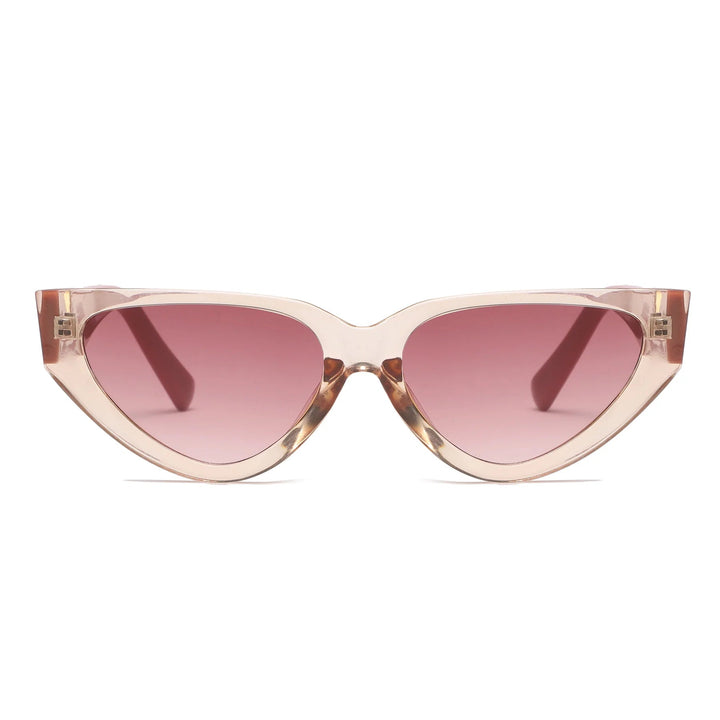 Lightweight women’s cat-eye sunglasses – vintage design, plastic, for summer