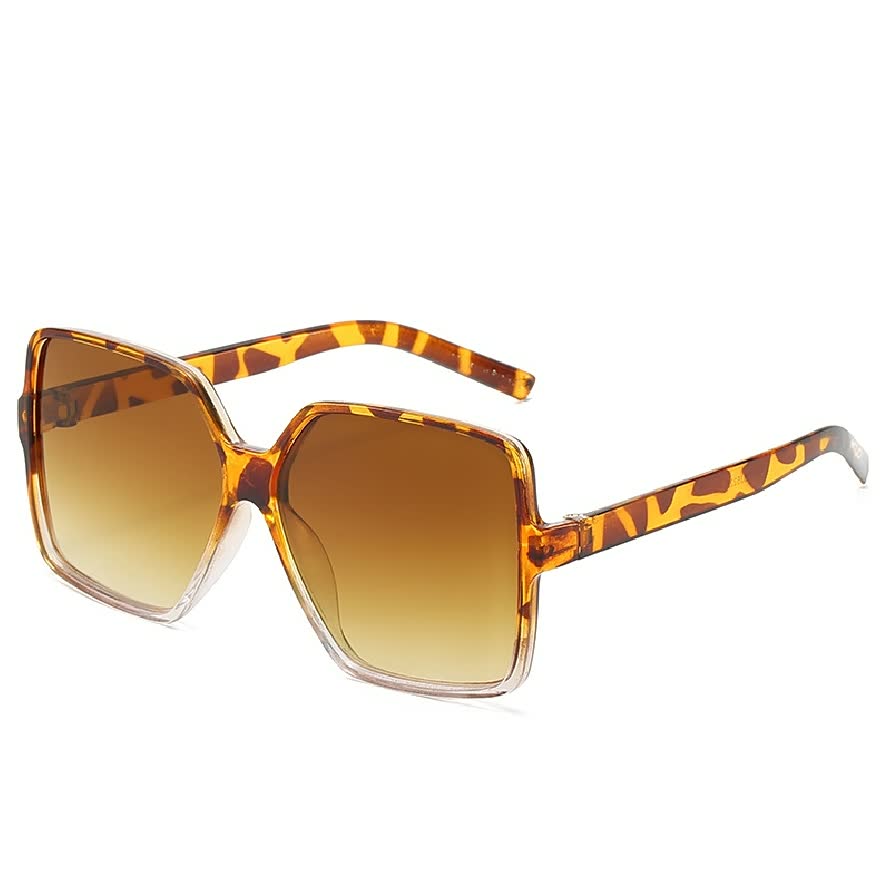 Lightweight women’s sunglasses – oversized square frames, UV protection, for summer outings