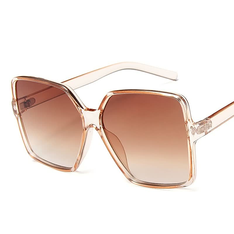 Lightweight women’s sunglasses – oversized square frames, UV protection, for summer outings