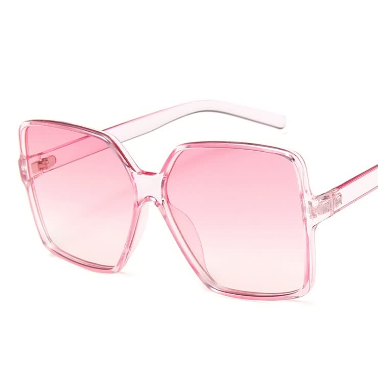 Lightweight women’s sunglasses – oversized square frames, UV protection, for summer outings