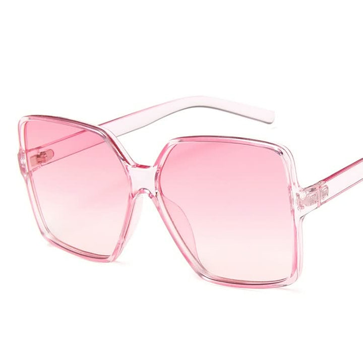 Lightweight women’s sunglasses – oversized square frames, UV protection, for summer outings