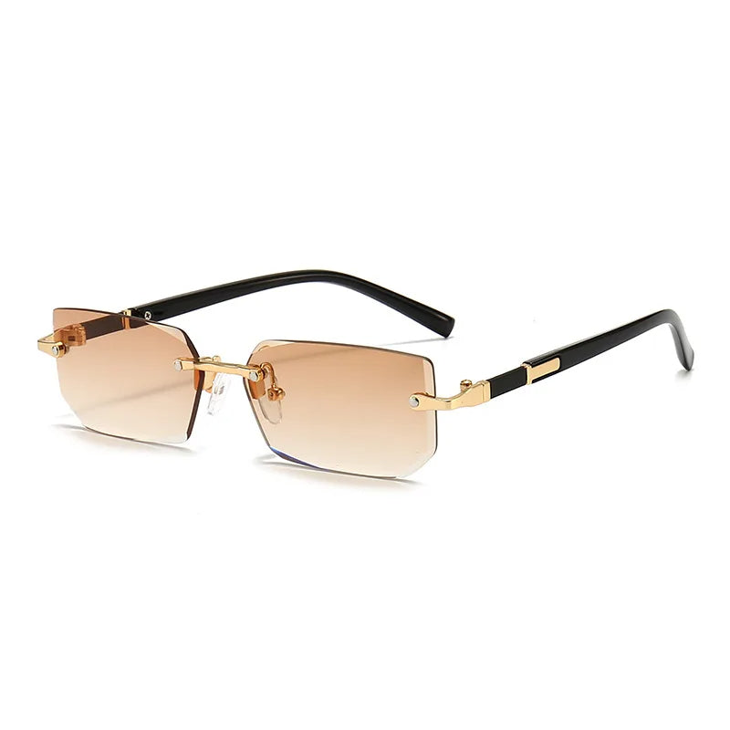 Lightweight women’s sunglasses – rectangular frame, minimalist design, for summer