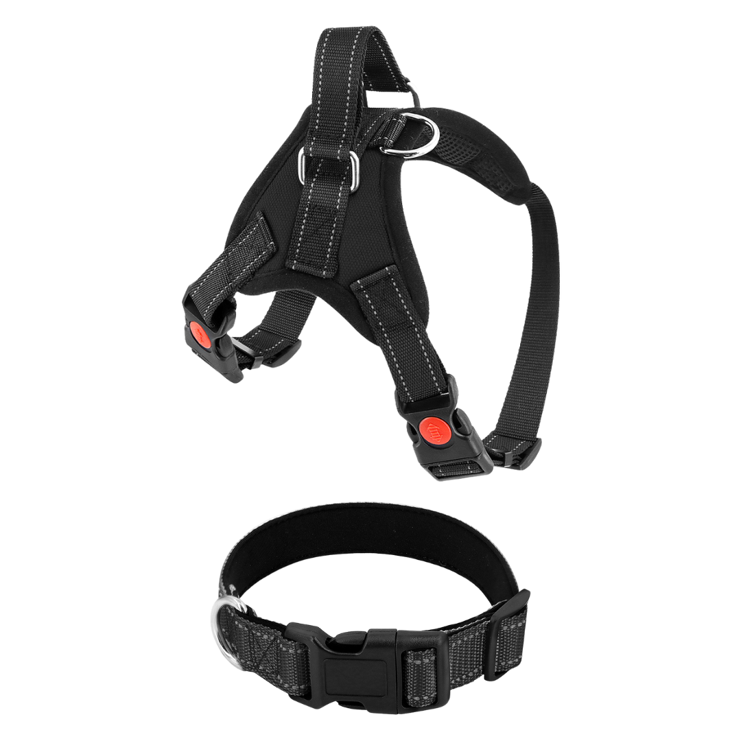 Dog Harness No-Choke Adjustable Safety Harness Fall 2025 Trend Breathable Padding For Gentle Control