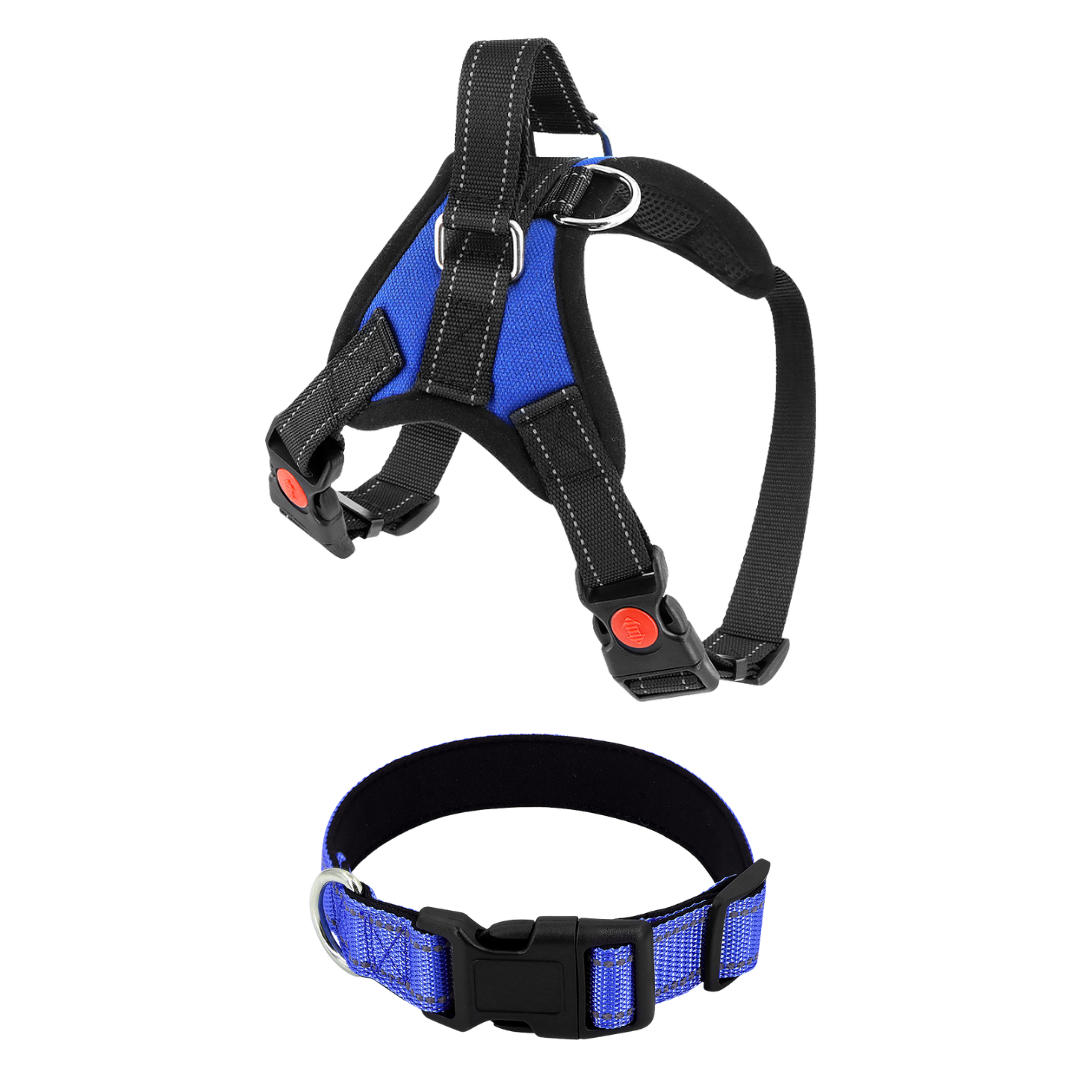 Dog Harness No-Choke Adjustable Safety Harness Fall 2025 Trend Breathable Padding For Gentle Control