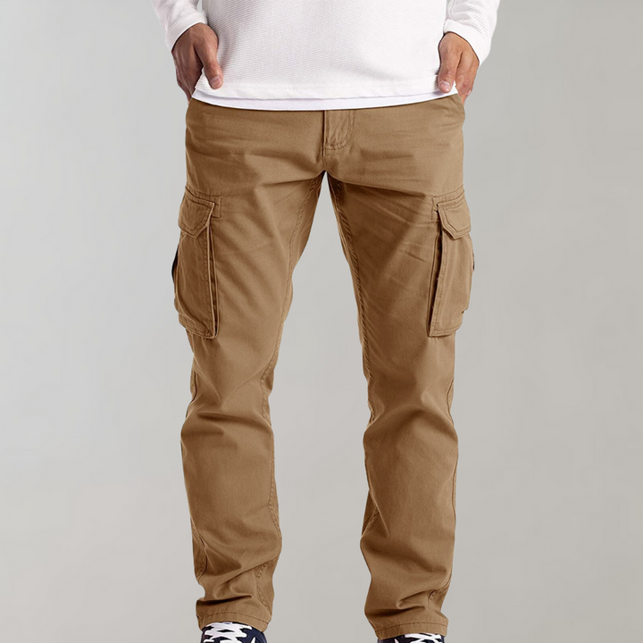 Mens Cargo Pants with Spacious Pockets and Comfortable Fit for Everyday Wear