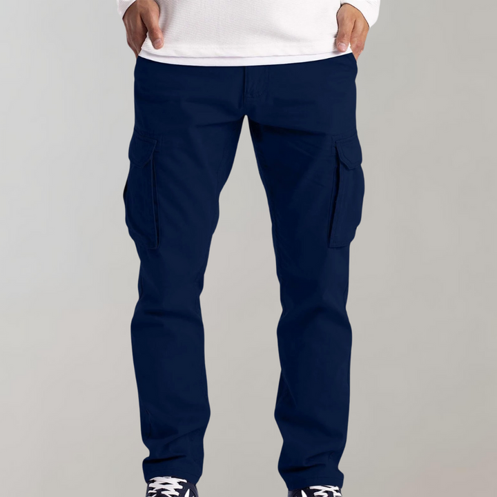Mens Cargo Pants with Spacious Pockets and Comfortable Fit for Everyday Wear