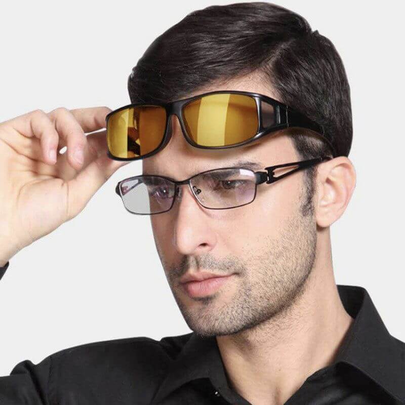 Lightweight unisex polarized night vision glasses – anti-reflective, UV protection, for safe driving