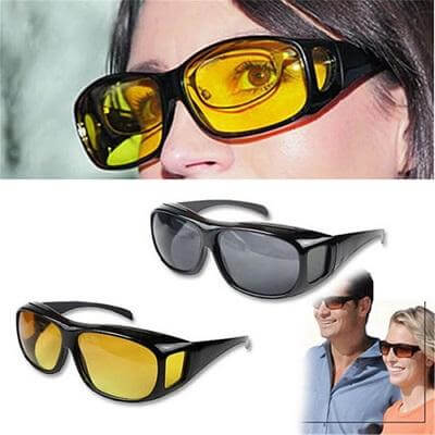 Lightweight unisex polarized night vision glasses – anti-reflective, UV protection, for safe driving