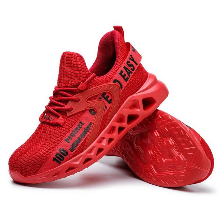 Ultralight Breathable Non-Slip Safety Shoes with Steel Toe and Kevlar Sole for Enhanced Comfort and Protection
